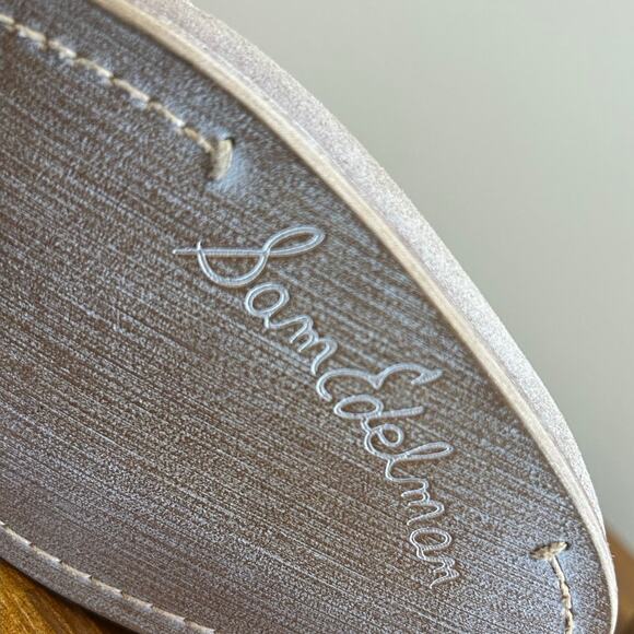 Sam Edelman Beige Suede Leather Embroidered Ankle Boots Southwestern Aztec - Picture 4 of 8